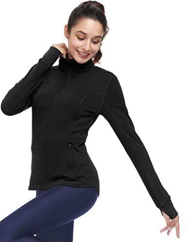 Dolcevida-Womens-Sports-Jackets-Zip-Up-Workout-Yoga-Jacket-with-Pockets