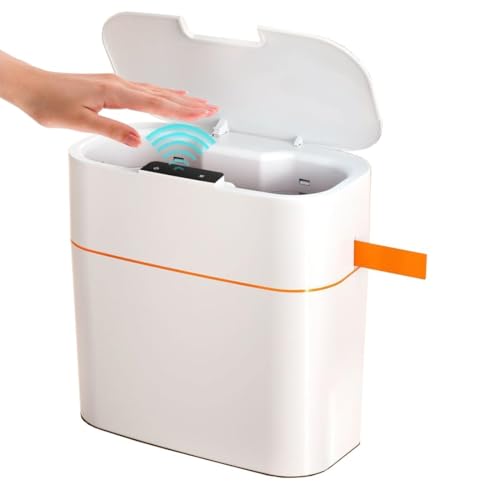 La Mejor Lista de Cubos de basura para la cocina - los más vendidos. 47 Bote de Basura Inteligente para Cocina, Cubet de Basura Inteligente 18L, Bote de Basura Grande, Cubo de Basura de Plástico Automático, para Baño, Cocina, Sala, Recámara