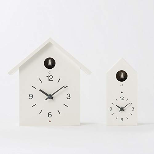 MUJI Minimalist White Cuckoo Clock Medium