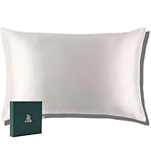 LIJDE Silk Pillowcase - 100% Mulberry Silk, 25 Momme 6A Grade, Double-Sided Silk for Hair and Ski...