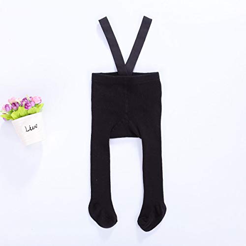 BULINGNA Toddler Baby Girl Cable Knit Tights Pantyhose Suspender Overall Infant Fall Winter Leggings3