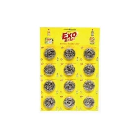 Exo Stainless Steel Multipurpose Scrubber Combo Set Pack Of 12 Amazon In Home Improvement