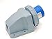 Elecbee 32A 220V-250V 3 Pin 50/60Hz 3P 6h 2P+E Waterproof IP67 CEE/IEC Industrial IEC60309 Male Surface Mounted Plug Blue