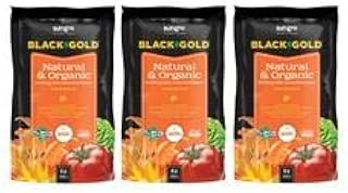 Black Gold 16-Quart All Organic Potting Soil, 3 Pack