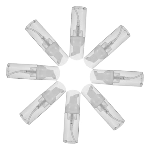 MOKKHNB 10 Piezas Botella de Viaje dispensador de Bomba de jabón espumoso contenedor de Espuma de champú Botella dispensadora de Espuma de plástico el plastico Transparente