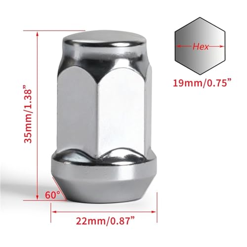 Tornillo llanta para Mustang sustitución de tuercas de rueda dañadas 19mm 3