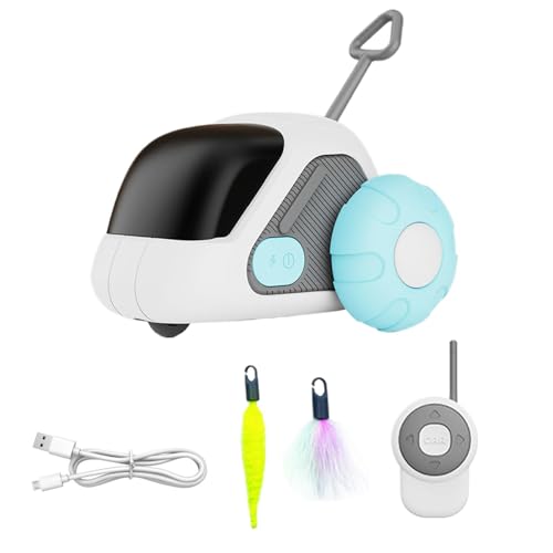 Interactive Cat Toys, Smart Cat Toys, Feather Cat Toy, Automatic Cat Toy, Moving Cat Toy, Remote Control Toy, USB Rechargeable D