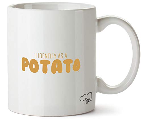 Hippowarehouse I Identify as a Potato Printed Mug Cup Ceramic 10oz