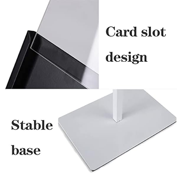 WIGSELBL Poster Tekenstandaard staande bordhouders voor display, verstelbare voetstuk posterstandaard met zware basis, zowel verticaal als horizontaal bord weergegeven (kleur: wit, maat: A3)