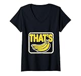donna funny that's bananas eccentrico grafica umorismo cool banana maglietta con collo a v