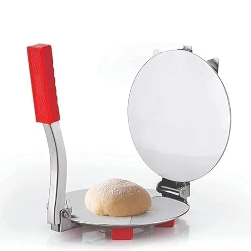 Image of Stainless Steel Puri Maker Press Machine for Home and Kitchen for Making papad khakhra poori and Many More Manual Hand Press with Handle (Pack of 1)