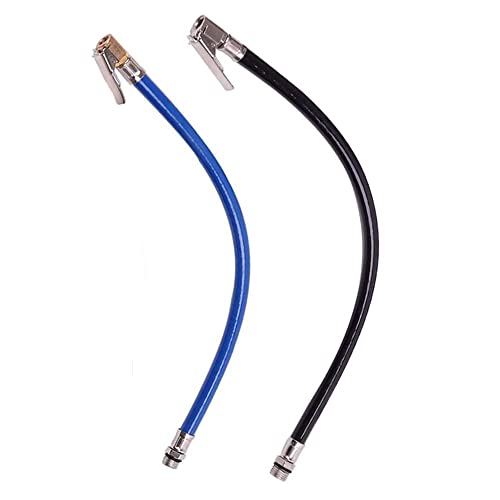 2 PCS Tubo in Gomma per Gonfiaggio Tubo Gonfiaggio Pneumatici Estensione Flessibile della Valvola Pneumatici Gomma Tubi Prolunga Piccolo e Flessibile Adatto a Tutti i Pneumatici con Valvole Standard