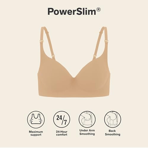 Image of Leonisa High Profile - Back Smoothing Bras for Women, Full Coverage Underwire Bra, Adjustable Hook & Eye Closure