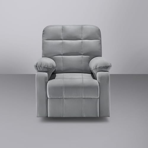 Image of Sleepyhead RX5 Designed by Duroflex - Single Seater Fabric Manual Recliner with Durable Spring Support | Stylish Upholstery | Snug Fit for Luxurious Comfort (Steel Grey)