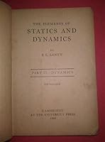 The Elements of Statics and Dynamics, Vol Part-2, Year 1960 B09KRYW4Q9 Book Cover