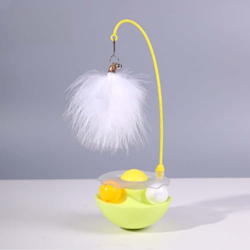 猫おもちゃ ねこじゃらし ボール 猫用 運動不足解消 羽根付き インタラクティブ ペット用品 ストレス解消 自動回転 遊び道具