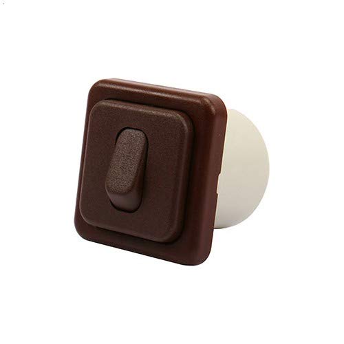 Interrupteur Simple va-et-Vient 12V Marron CBE Cover