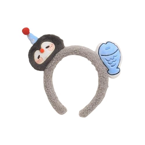 [Mllepjdh] Banda de pelo de pingüino de felpa suave para niños bonito sombrero de animal de dibujos animados para fiesta disfraz de cosplay accesorios de peinado de fiesta aro para el pelo