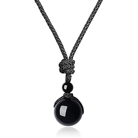 Pendentif COAI Obsidienne Noire Cover
