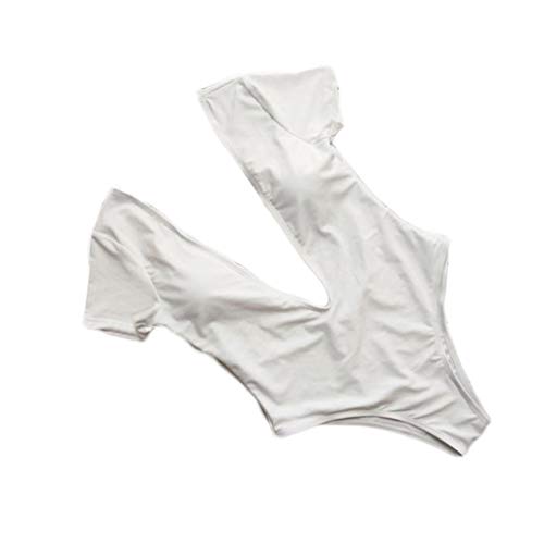 Mujer Traje de Baño de Una Pieza Bikini Push-up V Profunda Sexy Ropa de Playa bañadores de Mujer Natacion Color sólido Swimsuit Monokini Trikini Gusspower