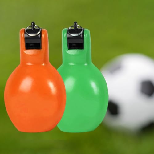 2 Piezas Silbatos Portátiles de Entrenamiento PVC Verde y Naranja miniatura 7