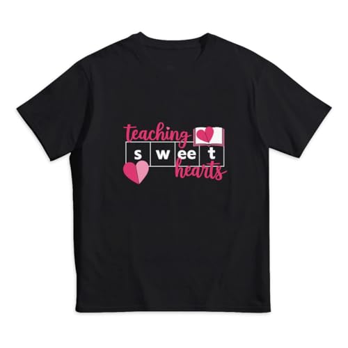 GERCASE Reading Teacher Science of Reading Teaching Sweethearts Kids' 100% Cotton T-Shirt - Soft Tee for Boys & Girls