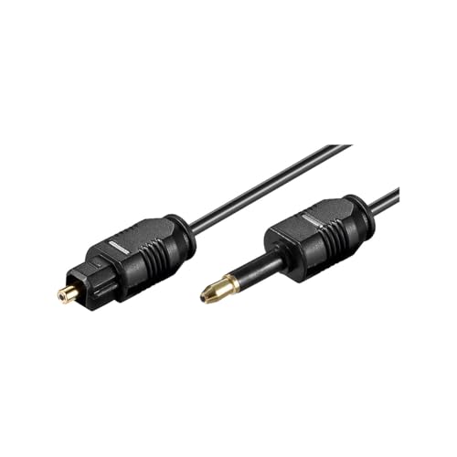 Goobay Câble de liaison audio numérique optique Toslink 51225, 2,2 mm de diamètre, 2 m de longueur de câble