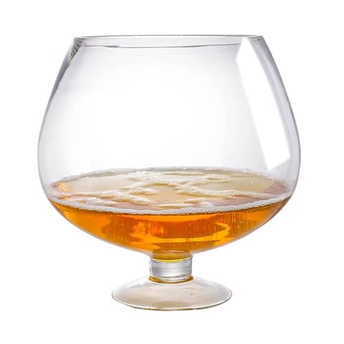 HNJZX 2000ml Super Big Crystal Glass Brandy Glasses Large Capacity Drink Snifters for Bar Party Wedding Family Dinner Wine Drinkware