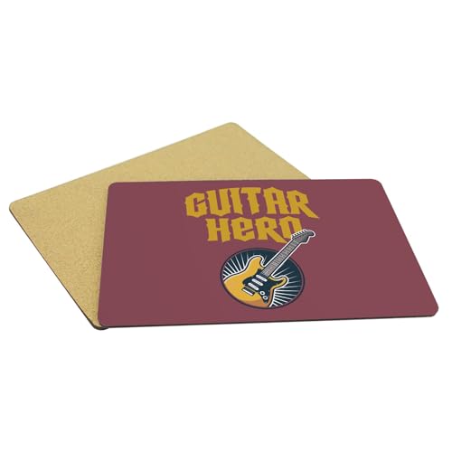 Napperons de table guitare rock rouge le cadeau idéal pour musicien