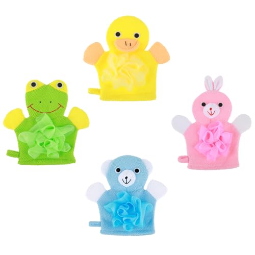 Gants de bain exfoliants luffa enfant pour finir avec les bains difficiles - 7
