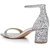 Jewel Badgley Mischka Reese Simple Block Heel Sandal