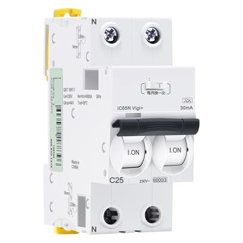 Disjoncteur de protection ic65n 2P 63A élimine les risques de fuites électriques