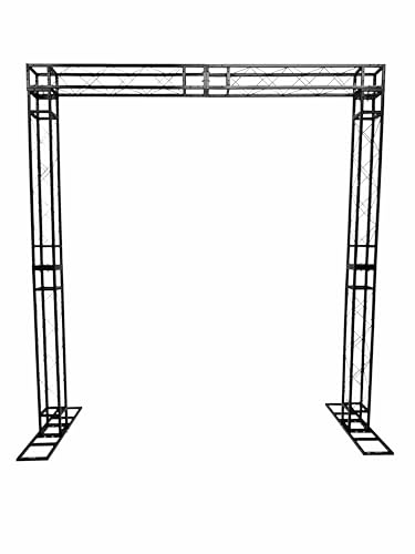 Black Square Arch Truss Kit 10.5 ft. total height 10 ft. Total Width Ultra Lightweight Sturdy Baseplates