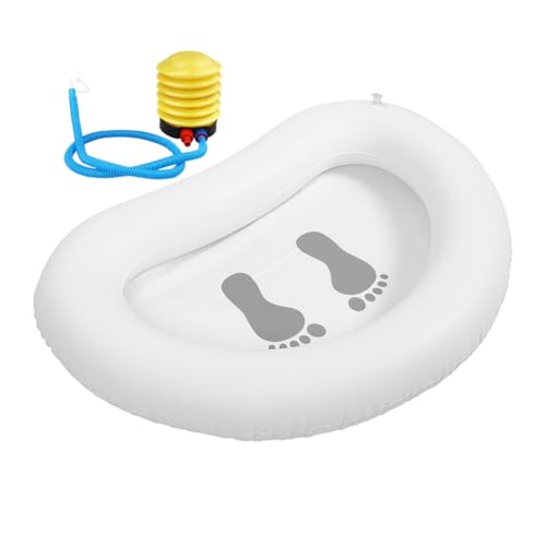 BCOATH 1Set Inflatable Foot Bath Basin Durable Foot Cleaner for Beach Convenient Outdoor Foot Soaking Tub Collapsible Design for Camping to Use Foot Wash Basin