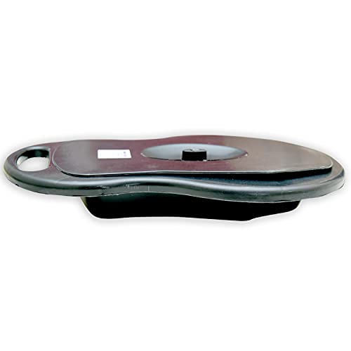 Image of SMARTCARE Unisex Polypropylene Bed Pan with Lid - Comfort and Convenience | Hygienic Solution for Bedridden Individuals (Black)