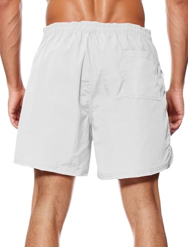 Men's Swim Trunks 5 inch Inseam Quick Dry Board Shorts Bathing Suit Swimwear Swim Shorts with Mesh Lining2