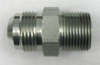 AF C5205-02-02 - 1/8 Male JIC (5/16''-24 Threads) X 1/8 Male Pipe (.405''-27 Threads)