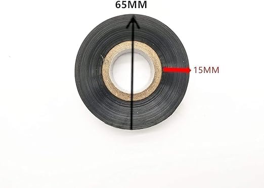 Image of 20 Rolls Hot Stamp Ribbon Thermal Transfer Ribbon 30mm x 100m for Date Coder Hot Stamp Printer 241 241B 241S TJ-08 DY-8 DY-6 (Black)