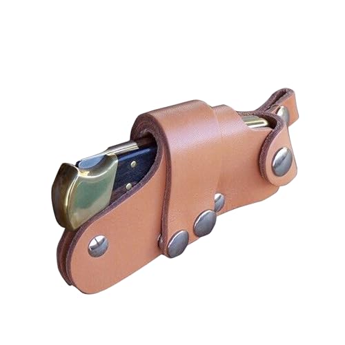 Generic Quick Draw Release Standard Leather Knife Sheath for Buck 110 Knives (Brown)