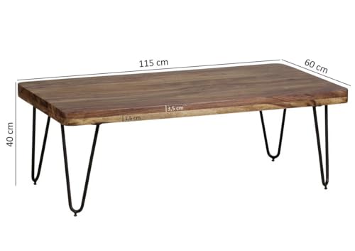 Image of Wooden Center Coffee Table for Living Room (Teak)