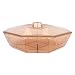Cabilock Divided Serving Tray Appetizer Snack Serving Tray Round Candy Nut Serving Platter with Lid New Year Party Favors Supplies