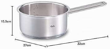 Fissler Viseo 084-157-16-100 16/0 Saucepan 16 cm/32 x 27 x 15.5 cm Stainless Steel