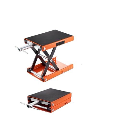Gato de tijera para motocicleta de 1100 lbs con pasador y plataforma ancha compatible con SucceBuy