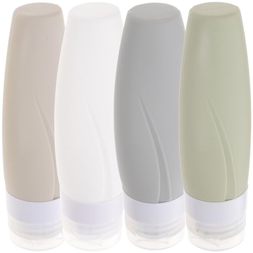 OSOLADY 4Piezas Viaje de Conjunto para Artículos de Recargables y para y Camping Color Aleatorio