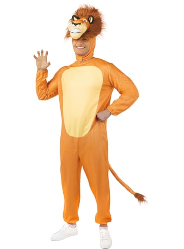 Funidelia | Disfraz de Madagascar Alex el León para hombre Dibujos Animados & Madagascar   Disfraz para adultos y divertidos accesorios para Fiestas, Carnaval y Halloween   Talla L   XL