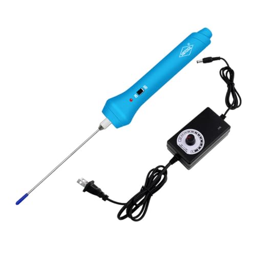 Absdefen 【アップグレード版】発泡スチロールカッター フォームカッター 発泡カッター フォーム切断ツール ワンタッチスイッチ 電源指示灯 均一加熱 DIY カービングツール フォーム彫刻 広告ワード制作 芸術的なモデル作り クリーニングボール付き 温度制御電源 US Plus (10CM)