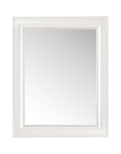 Kartell Francois Ghost Specchio da Parete, PMMA, Bianco (Cristallo), 88 x 111 cm