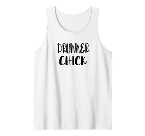 Drummer Chick - Batería Banda Rock Country Jazz indie Blues Camiseta sin Mangas