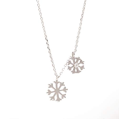 Collier 925 Flake de Snowflake 18K le bijou idéal pour sublimer vos tenues de soirée