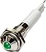 M06R-03G, LED Indicator, 6mm Panel Hole, Round Head Type, Green, 3V DC
